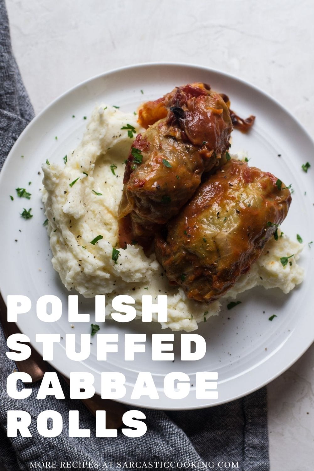 Easy step by step recipe for Polish Cabbage Rolls - Sarcastic Cooking