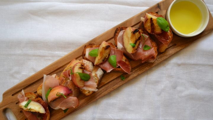 Image for Grilled Peach & Prosciutto Bruschetta