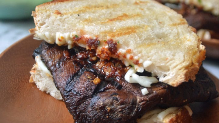 Image for Grilled Portobello Sandwich with Sun-Dried Tomato Pesto