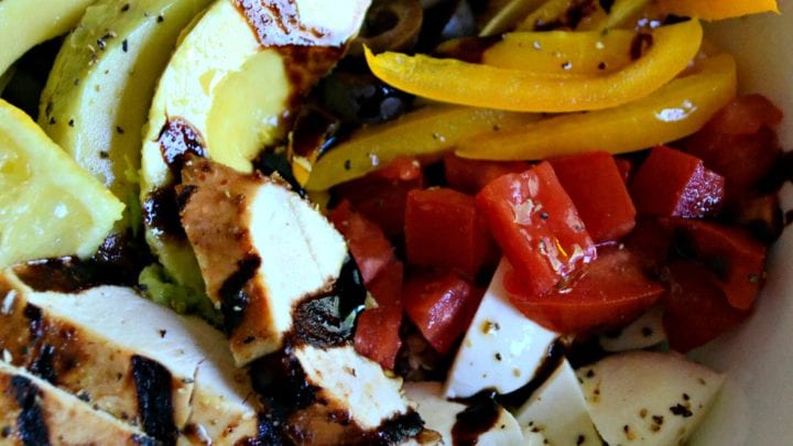 Image for Grilled Balsamic and Lemon Chicken Quinoa Bowls