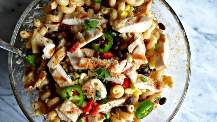 Image for Creamy Grilled Chicken Enchilada Pasta Salad