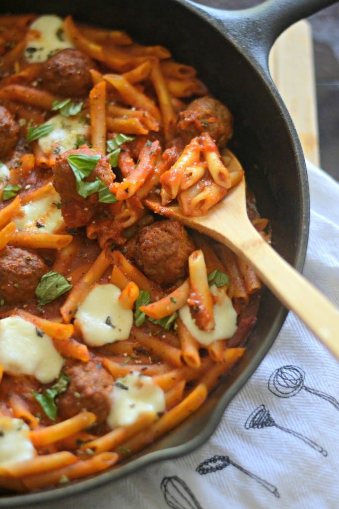 One Pot Mini Meatball Penne | Sarcastic Cooking @sarcasticcook 