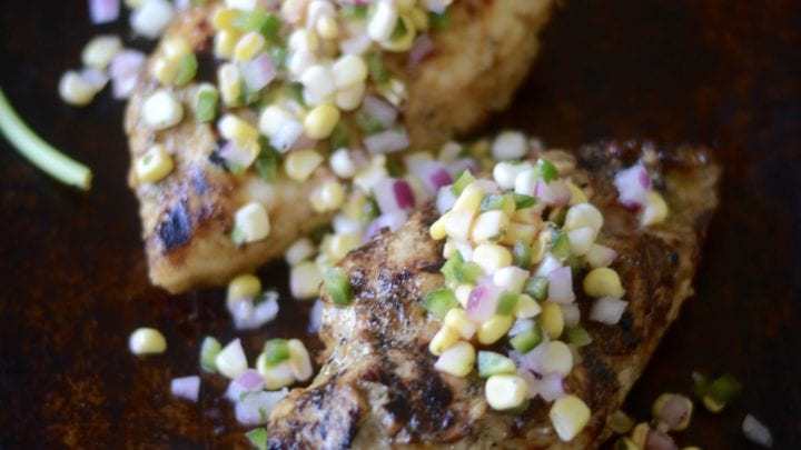 Image for Grilled Chili Lime Chicken with Fresh Corn Salsa