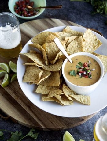 last minute labor day recipe ideas - lazy girl queso dip