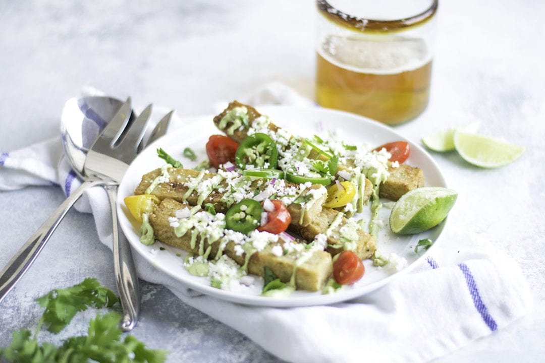 Masa Fries with Avocado Crema - Sarcastic Cooking