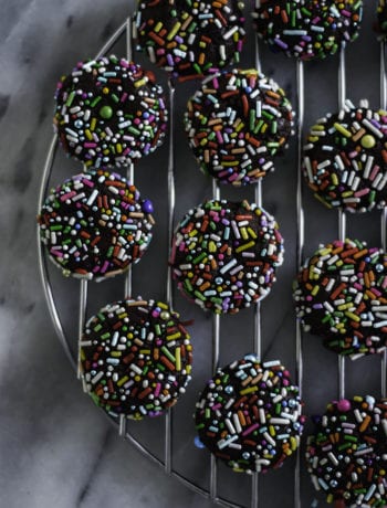 Chocolate Crinkle Sprinkle Cookies - Sarcastic Cooking