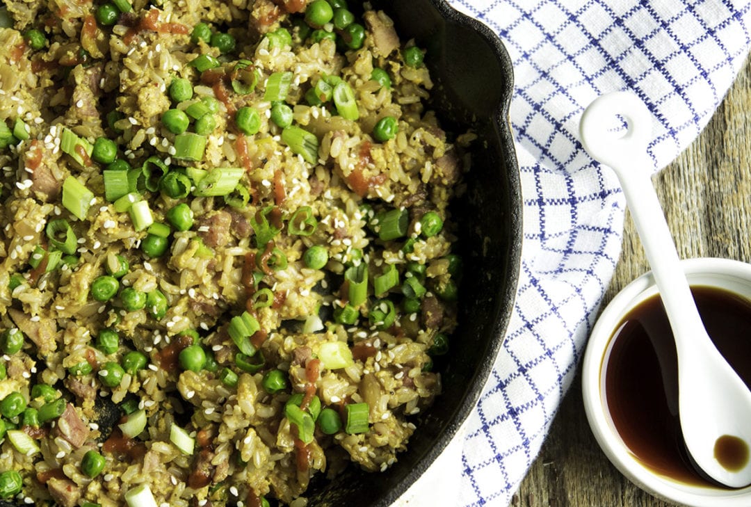 Kimchi Ham and Egg Fried Rice - Sarcastic Cooking