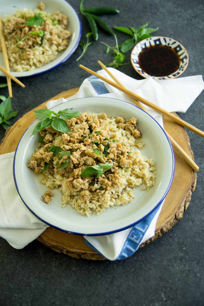 Instant Pot Thai Basil Chicken | Sarcastic Cooking