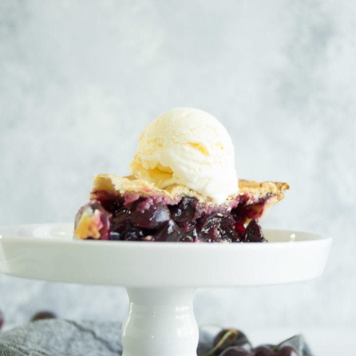 Homemade Cherry Pie (fresh cherries and all butter double crust) - Sarcastic Cooking