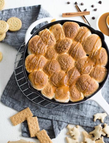 Apple Cider Caramel Smore's Dip - Sarcastic Cooking