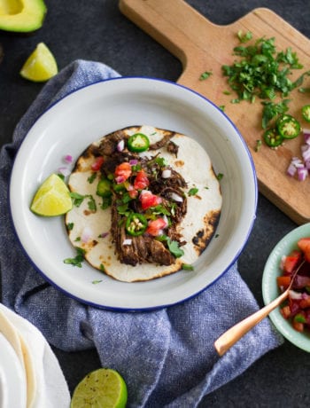 Mole Poblano Carnitas - Instant Pot shredded pork with poblano peppers and easy mole sauce | Sarcastic Cooking