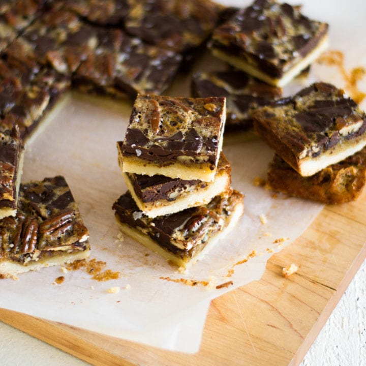 Bourbon-Chocolate Pecan Pie Bars | Sarcastic Cooking