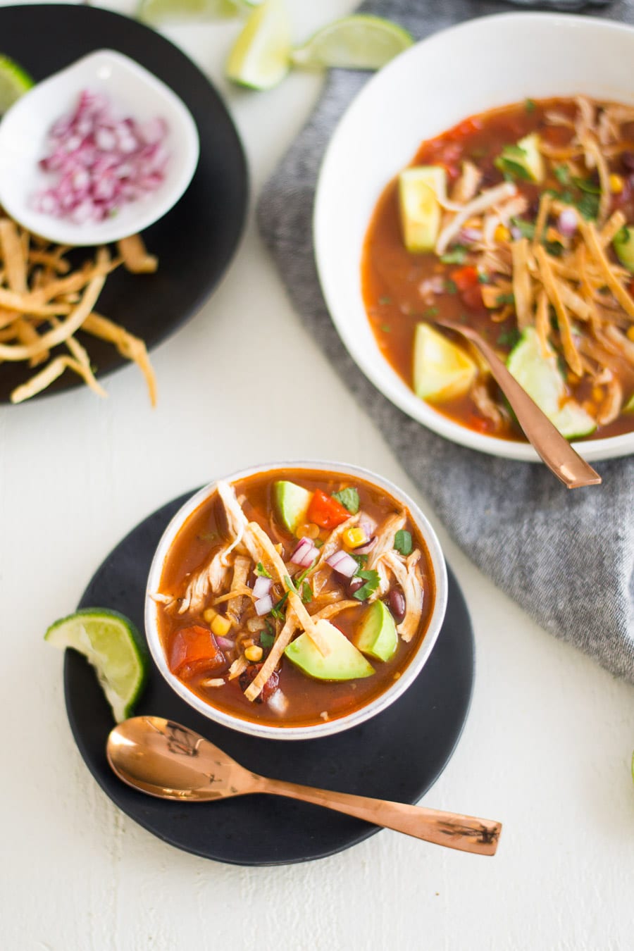 Avocado Lime Chicken Tortilla Soup | Sarcastic Cooking