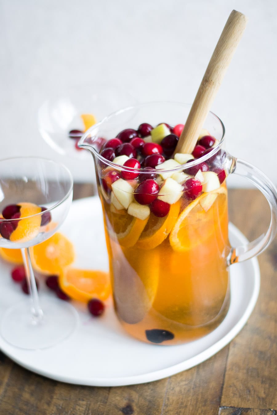 Cranberry Old Fashioned Sangria | Sarcastic Cooking