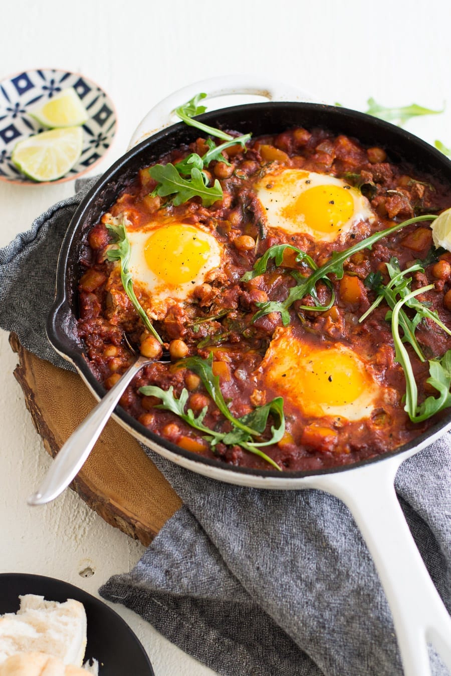 Chickpea and Chorizo Shakshuka | Sarcastic Cooking #shakshuka #onepotmeal #eggdish