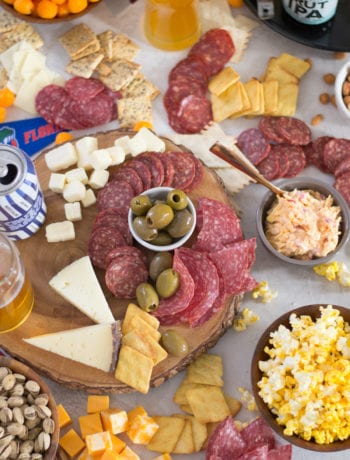 March Madness Meat and Cheese Board | Sarcastic Cooking #marchmadness #appetizer