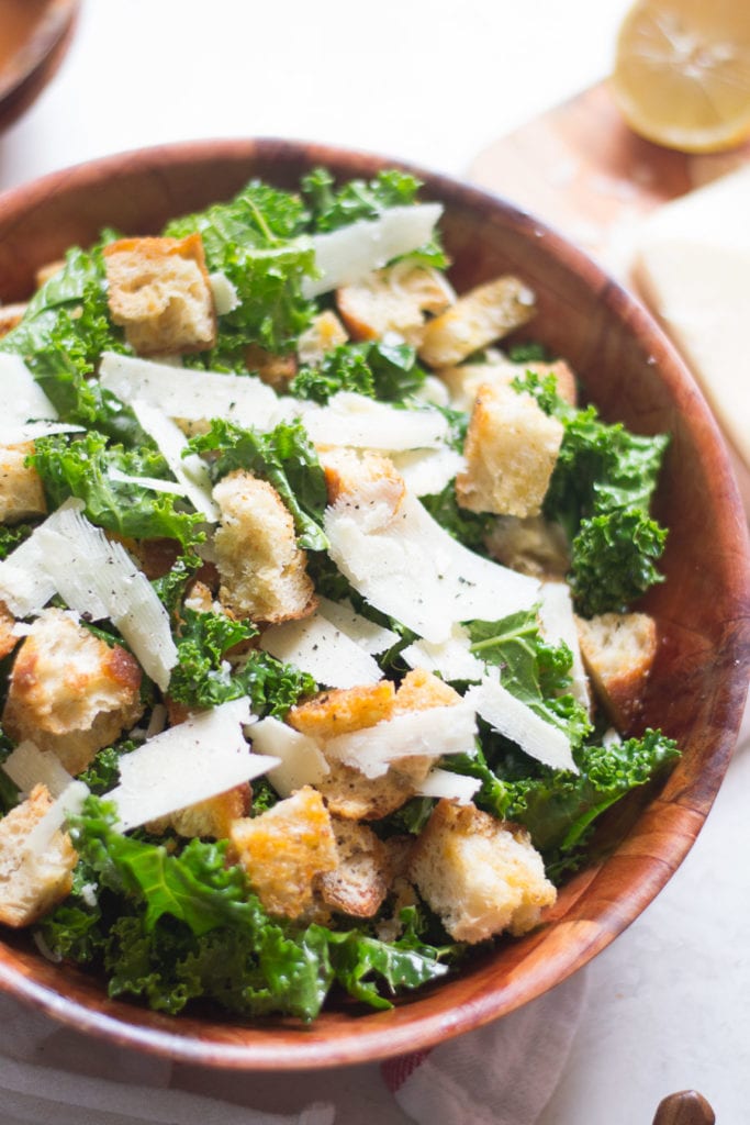 Simple Massaged Kale Panzanella | Sarcastic Cooking