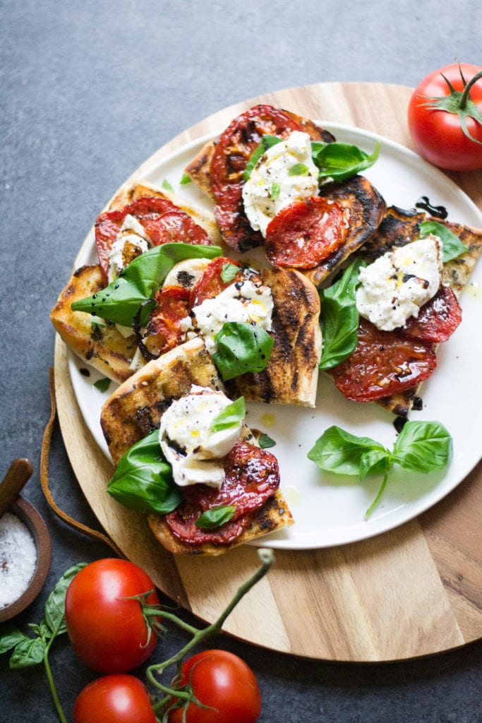 Grilled Tomato & Burrata Sandwiches | Sarcastic Cooking