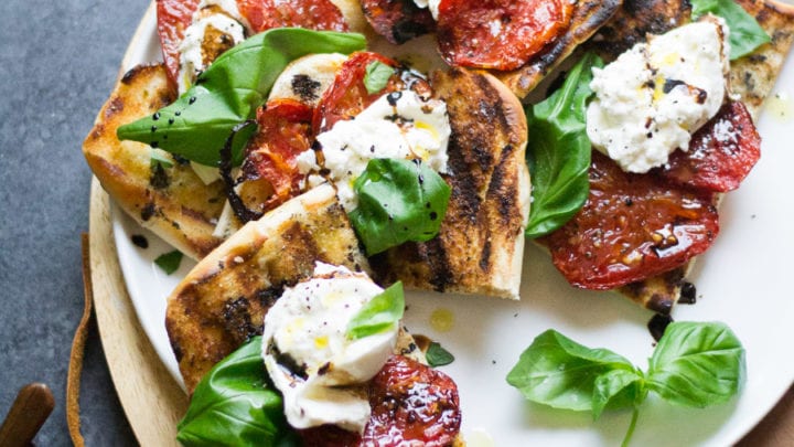 Grilled Tomato & Burrata Sandwiches | Sarcastic Cooking
