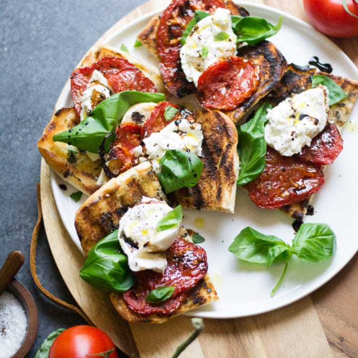 Grilled Tomato & Burrata Sandwiches | Sarcastic Cooking