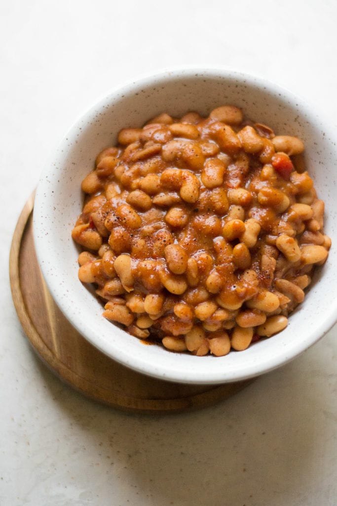 Instant Pot Vegan Baked Beans | Sarcastic Cooking