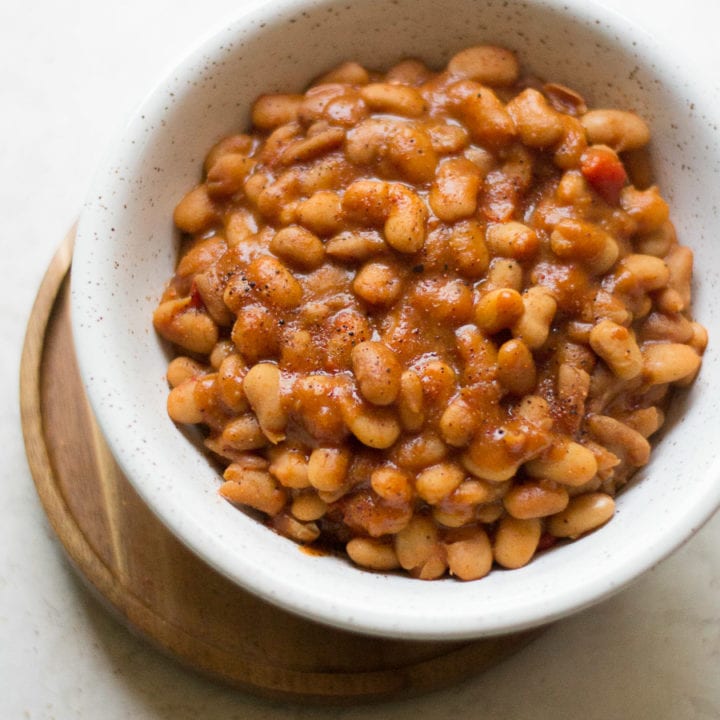 Instant Pot Vegan Baked Beans | Sarcastic Cooking