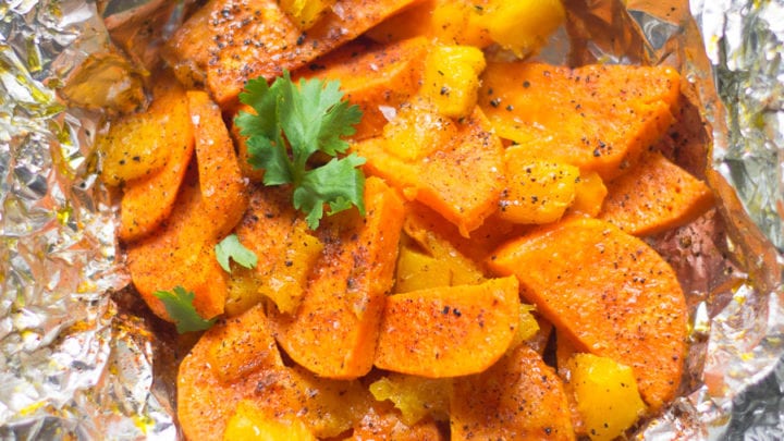 Grilled Mango Sweet Potatoes | Sarcastic Cooking