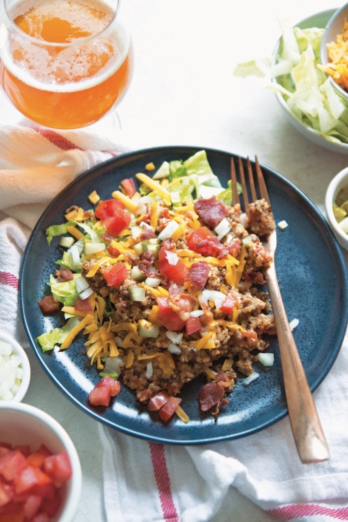 The Big Book of Instant Pot Recipes - Loaded Bacon Cheeseburger Quinoa | Sarcastic Cooking
