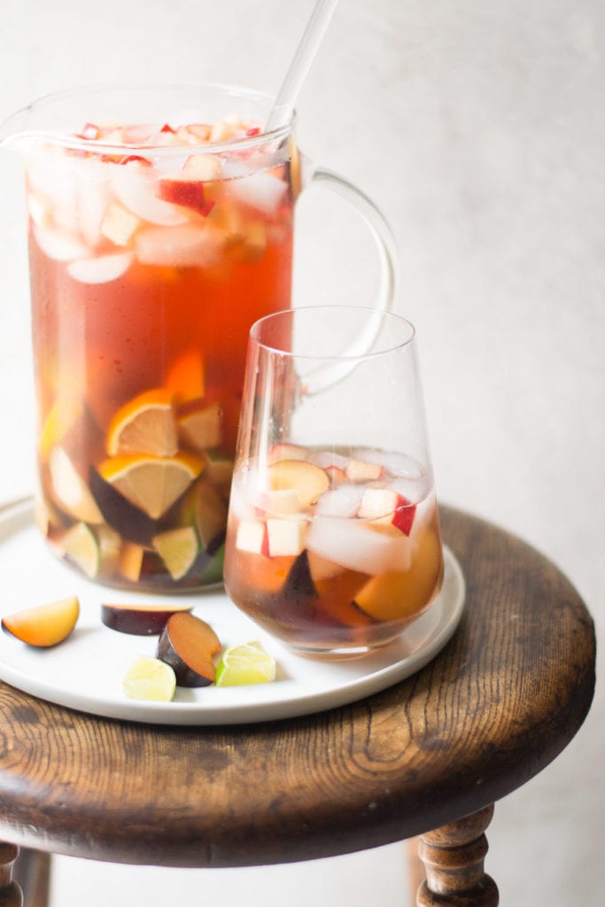 White Wine Sangria with Plums | Sarcastic Cooking