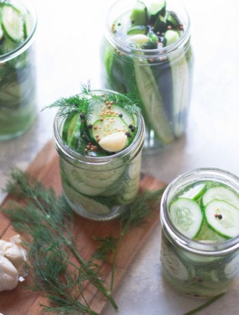 Refrigerator Garlic Dill Pickles | Sarcastic Cooking