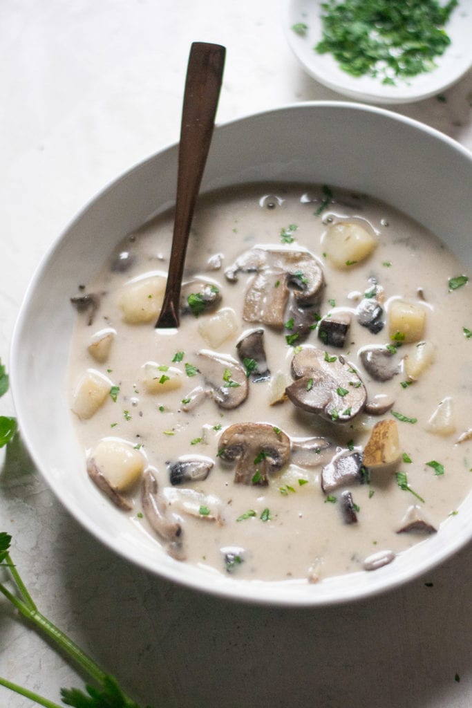 mushroom and potato chowder | sarcastic cooking