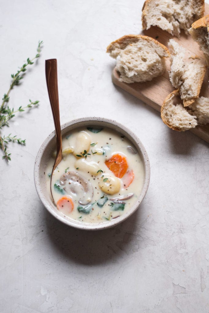 Creamy Vegetable Gnocchi Soup | sarcastic Cooking