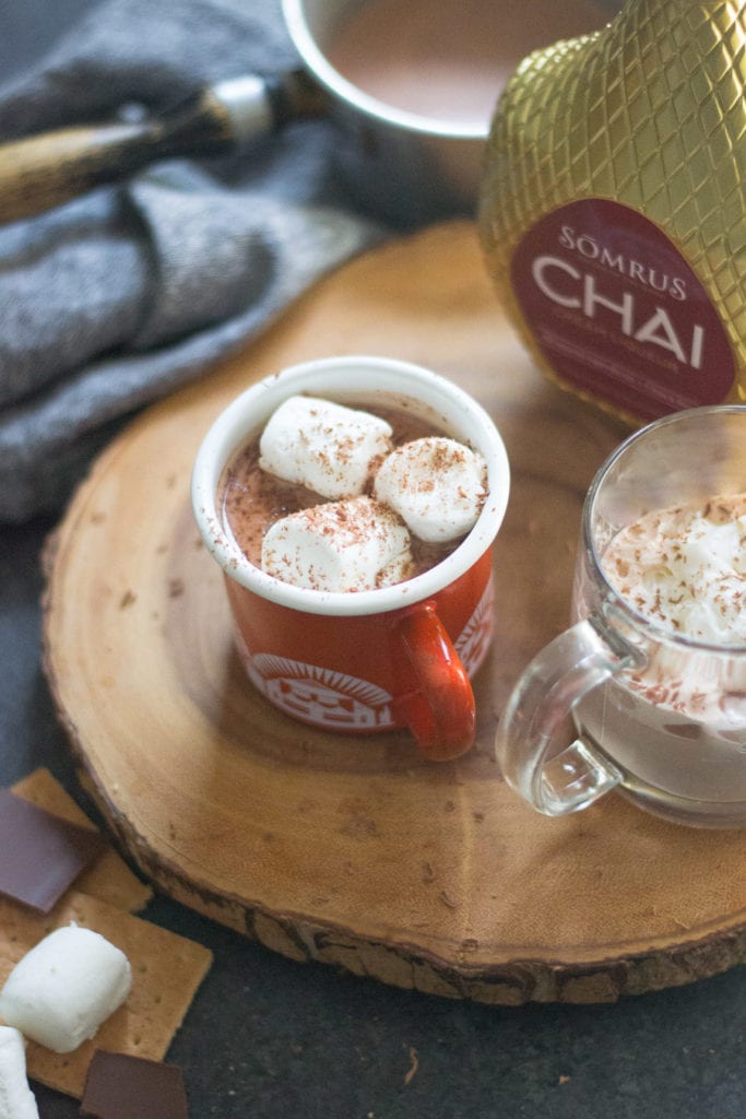Spiked Hazelnut Chai Hot Chocolate | sarcastic Cooking
