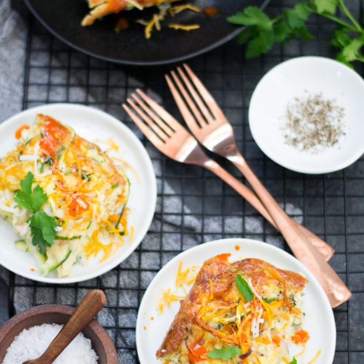 Spiralized Veggie Breakfast Casserole | Sarcastic Cooking