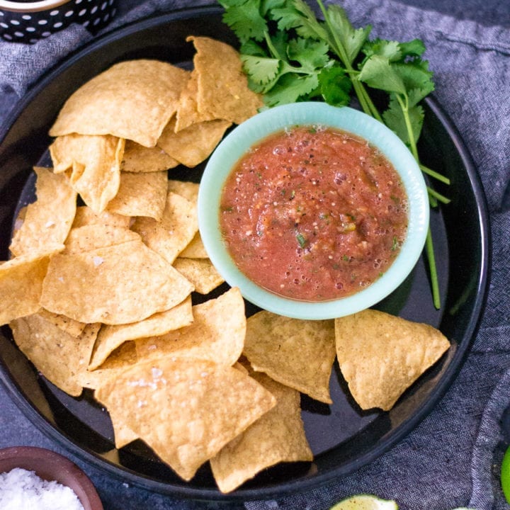 Roasted tomato and Tomatillo Salsa | Sarcastic Cooking