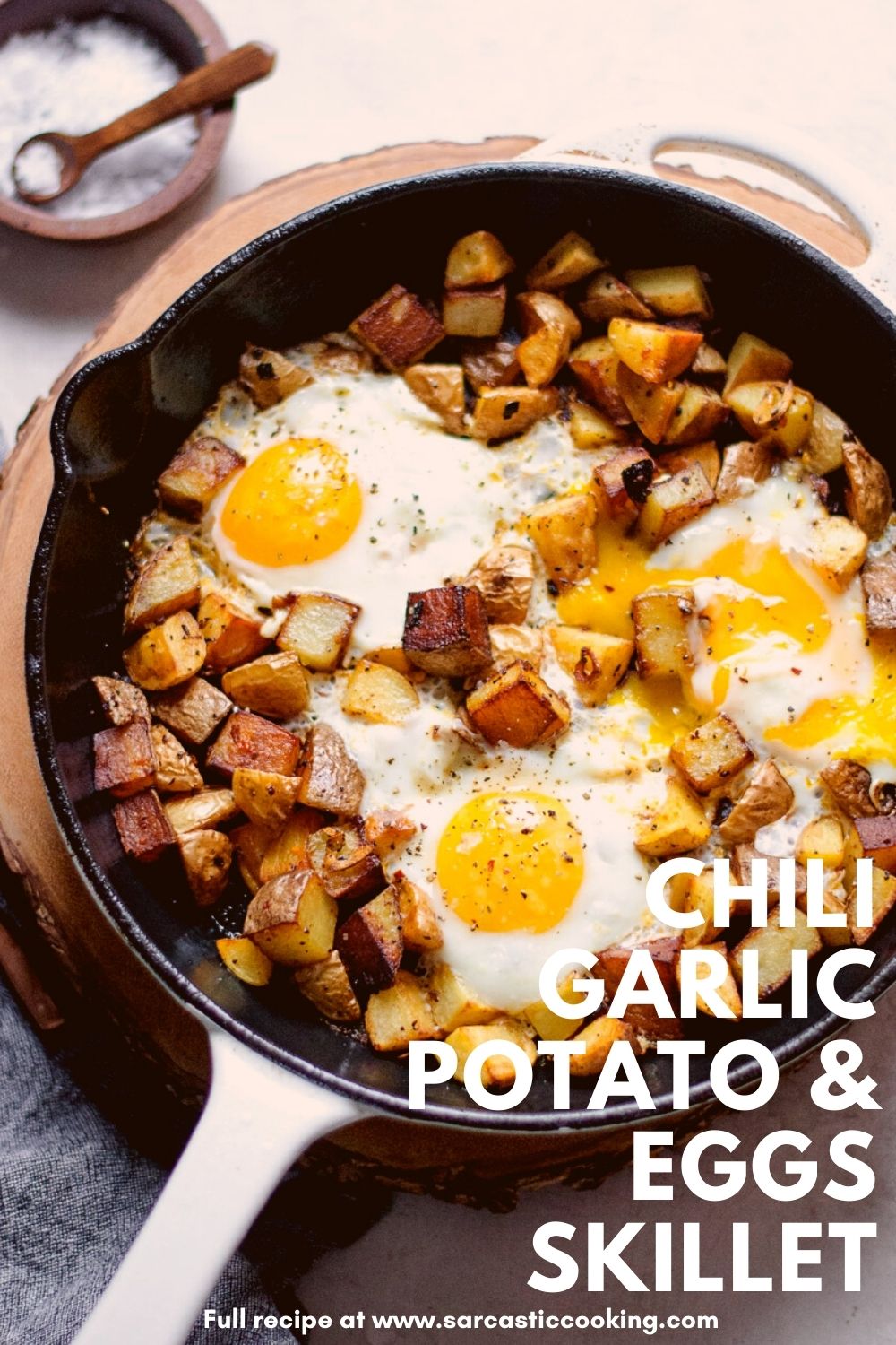 Chili Garlic Potatoes and Eggs | Sarcastic Cooking