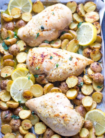 Baked Greek Lemon Chicken and Potatoes | Sarcastic Cooking