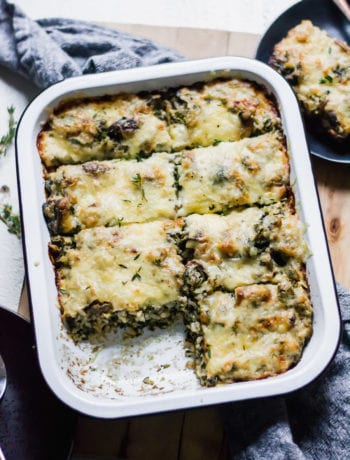 Mushroom, Spinach, & Rice Casserole | Sarcastic Cooking