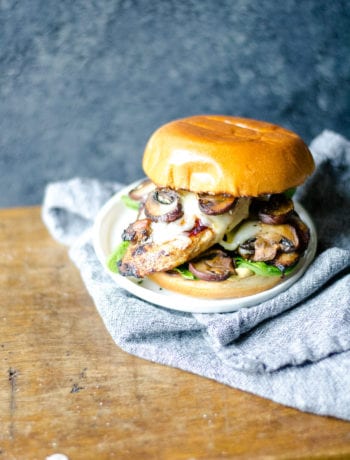 Spiced Grilled Chicken with Swiss cheese and Mushrooms | Sarcastic Cooking