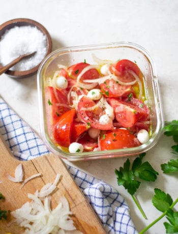 Marinated Tomato and Mozzarella Salad | Sarcastic Cooking