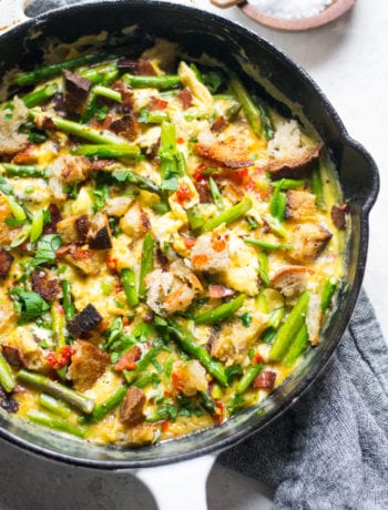One Pan Spanish Asparagus Revuelto | Sarcastic Cooking