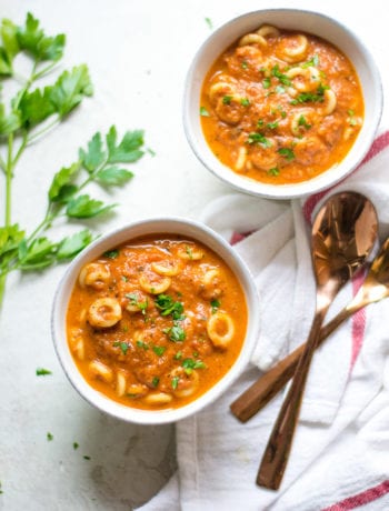 Creamy Tomato Bisque with Noodles | Sarcastic Cooking