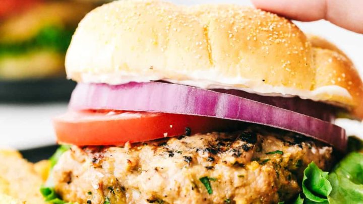 Image for Juicy Grilled Garlic Turkey Burgers Recipe