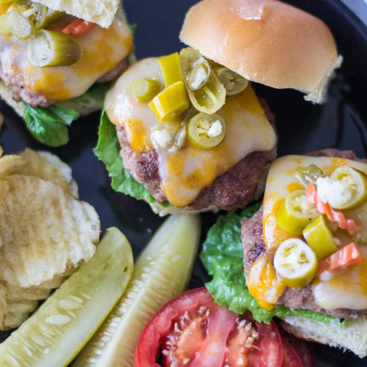 Turkey Burger Sliders with Cheese | Sarcastic Cooking