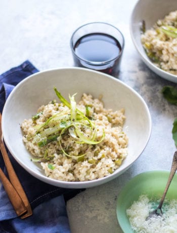 Creamy Asparagus Lemon Risotto (Instant Pot Recipe) - Sarcastic Cooking