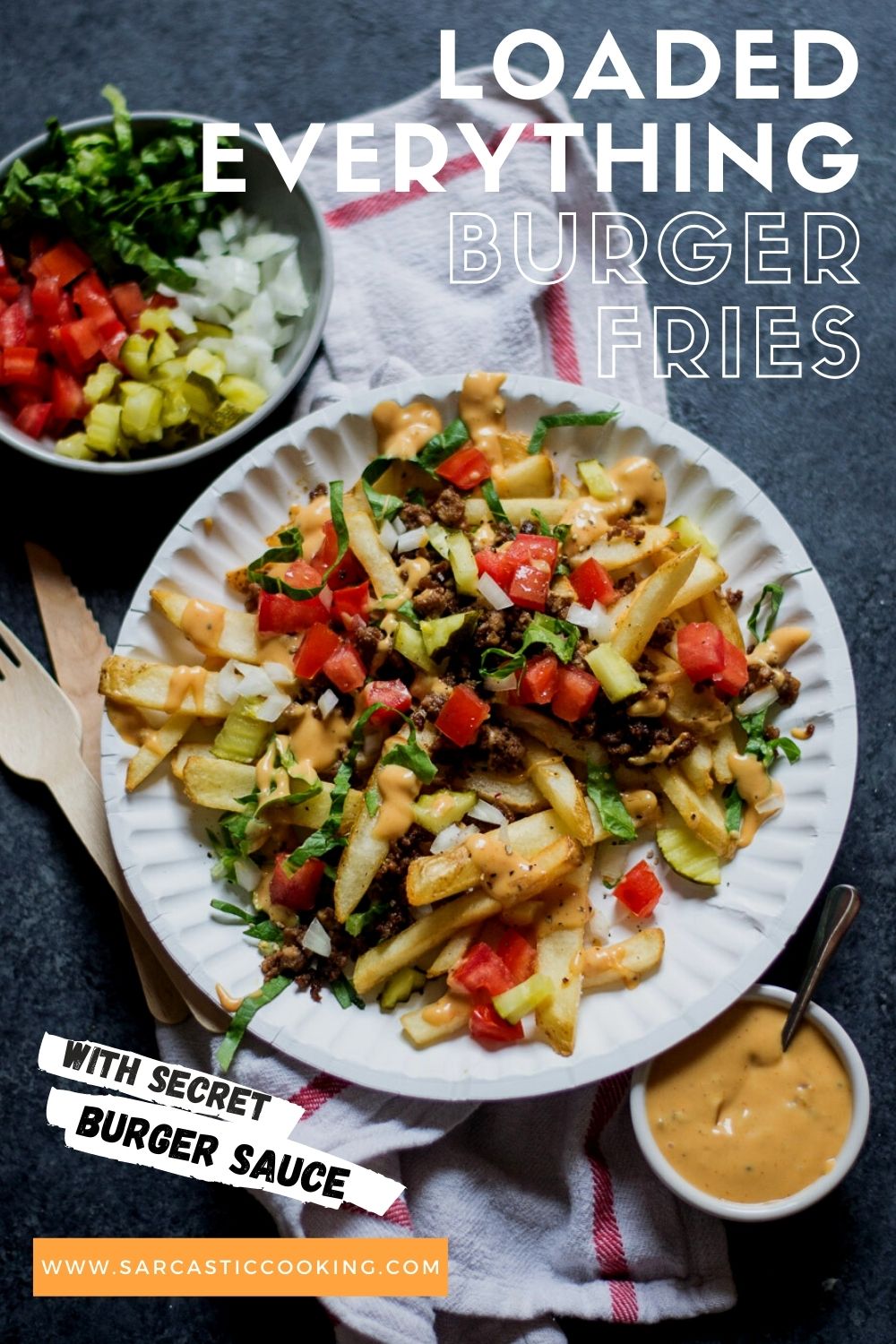 Loaded Everything Burger Fries | Sarcastic Cooking