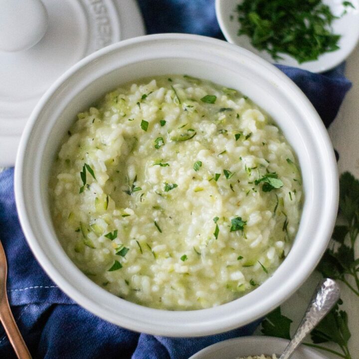Zucchini Parmesan Risotto in a Pressure Cooker | Sarcastic Cooking