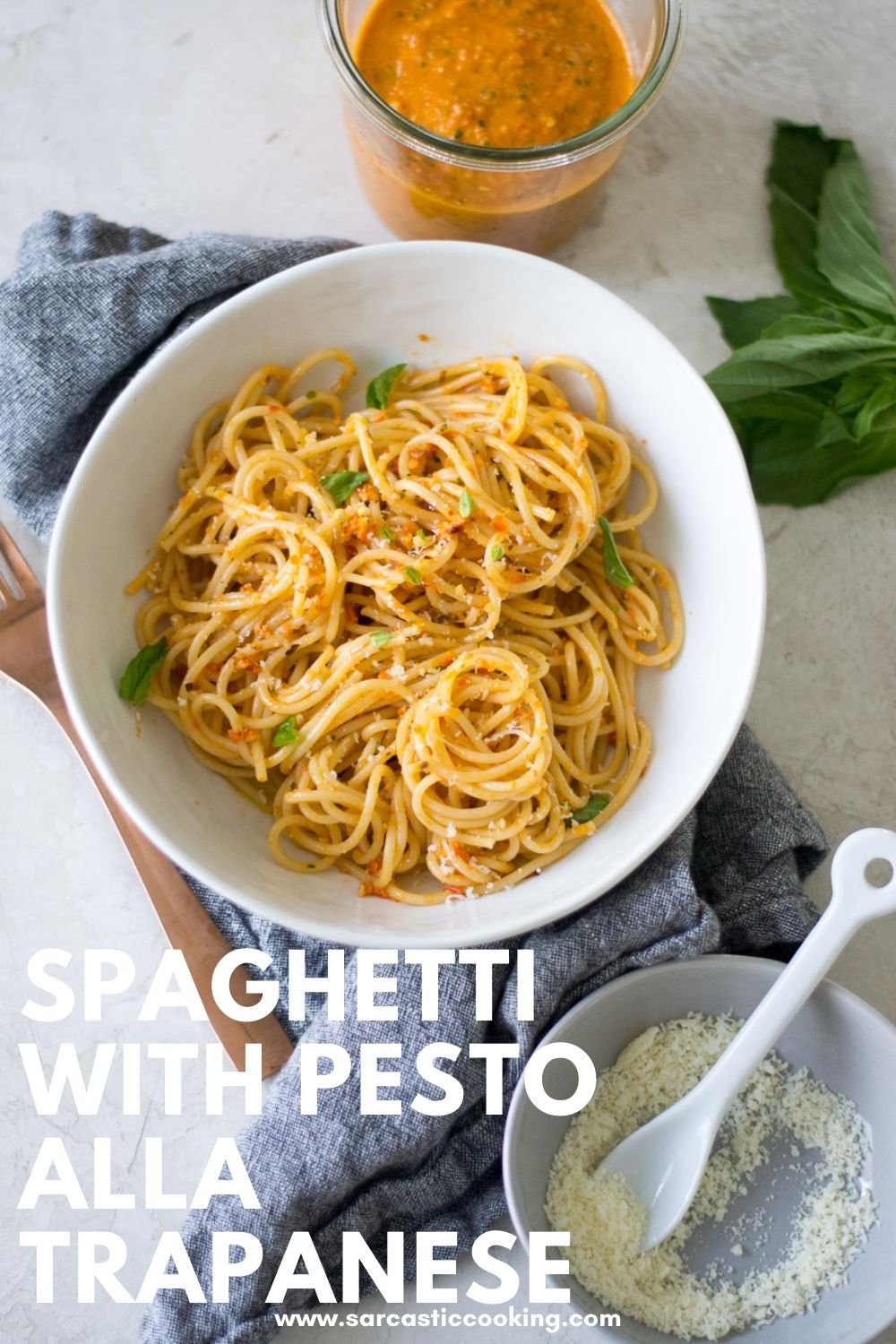 Spaghetti con Pesto alla Trapanese | Sarcastic Cooking