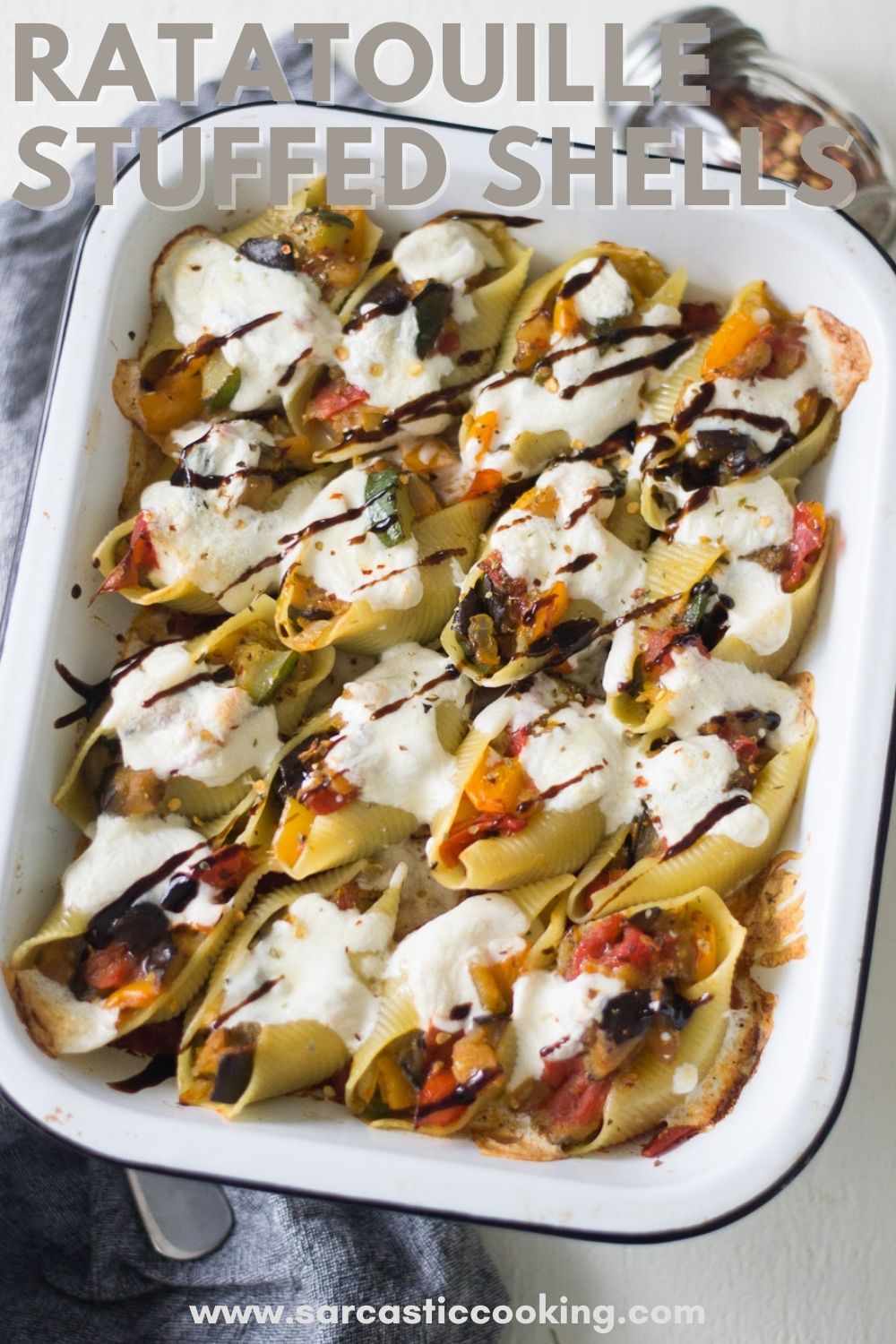 Ratatouille Stuffed Shells | Sarcastic Cooking