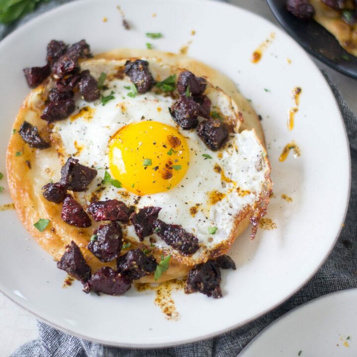Chorizo Spiced Beet Tostadas | Sarcastic Cooking